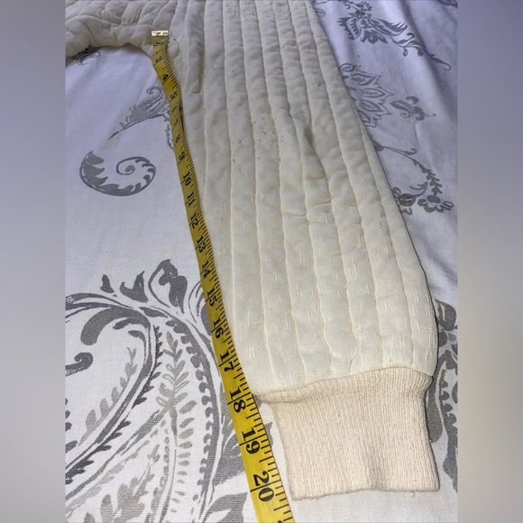 Vintage 1960s IC Penny Pullover
Thermal Insulated Crewneck Top
&Bottom Small - Picture 5 of 10